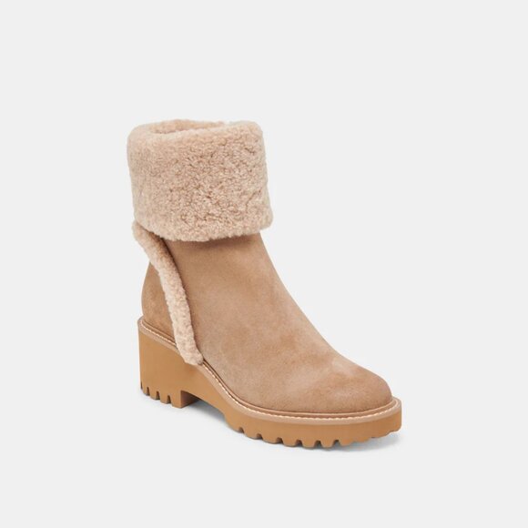 Dolce Vita Hug H2O Waterproof Boots in Mushroom Suede - Picture 2 of 9